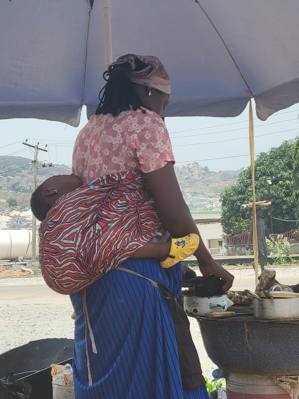 Roadside vendors and daily commerce captured in Nigerian towns