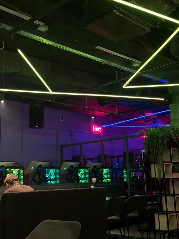 Nightclub interior documented in Kazan, Russia