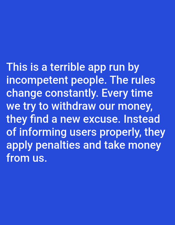 Mobile app complaint displayed on blue background in Strasbourg