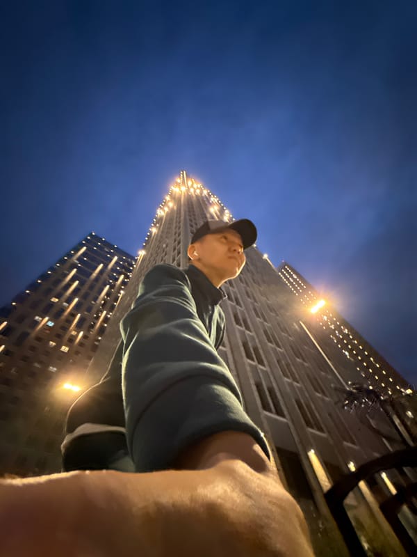 Moscow skyscrapers glow with golden light at dusk