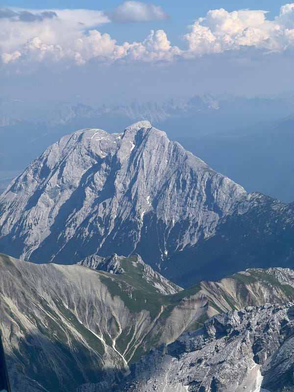 High-altitude afternoon in the Bavarian Alps near Garmisch-Partenkirchen