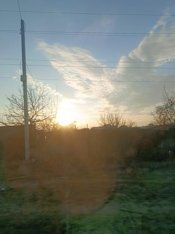 Golden Hour Drive Documented Along Urban Dirt Road