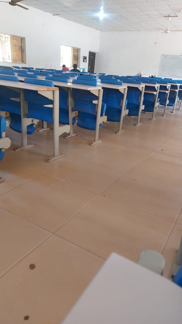 Inside a classroom in New Nyanya, Nigeria