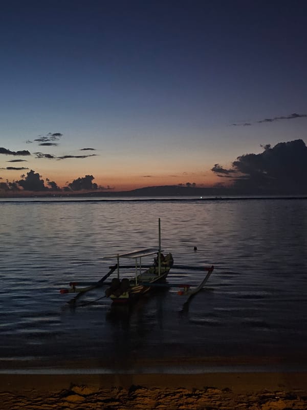 Evening coastal life documented across Denpasar, Indonesia