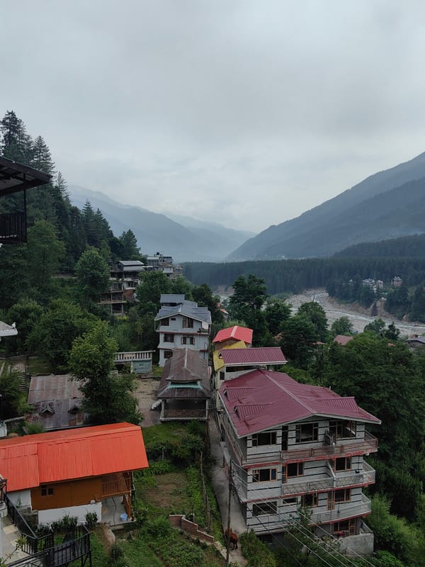 Morning scenes from Vashisht's hillside village life
