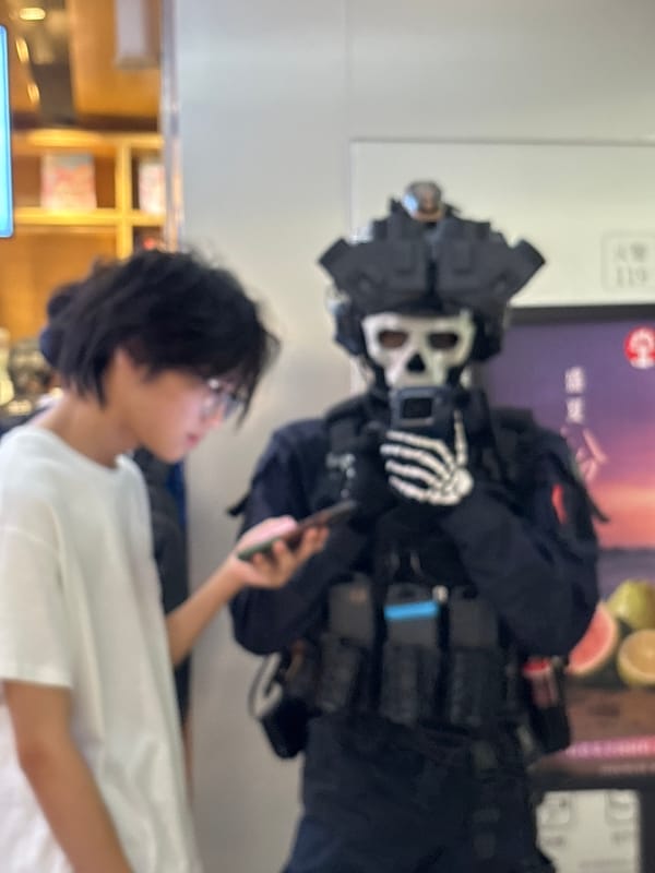 Cosplay event and indoor market day at Liangjiang mall
