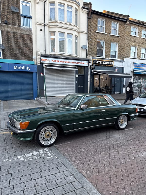 Vintage car spotted parked on London street