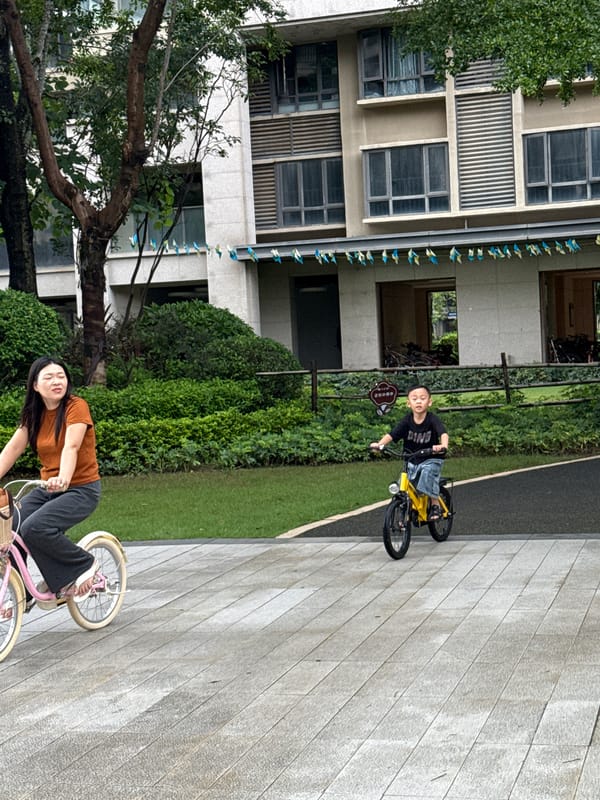 Landscaped residential compound life in Huizhou, China