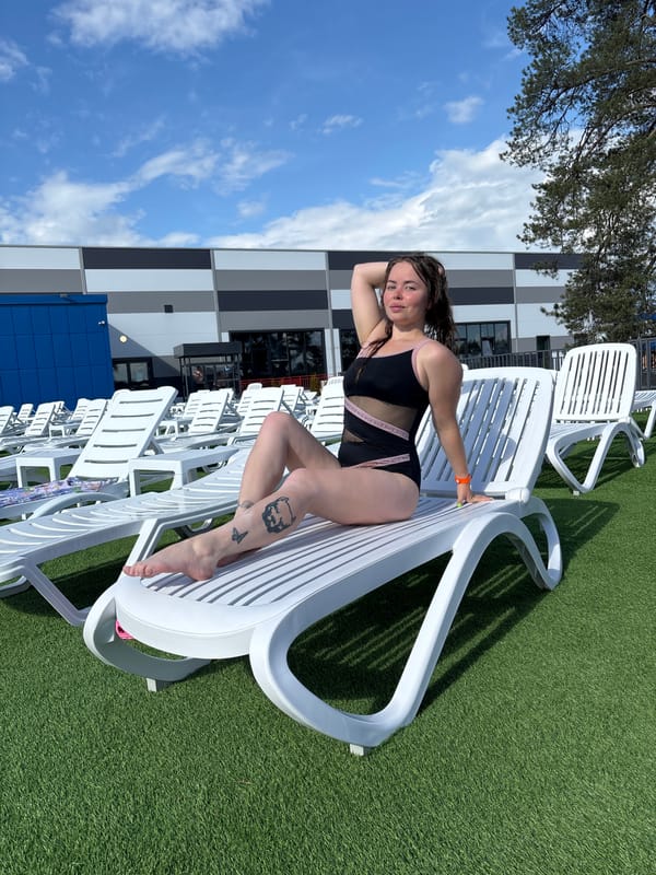Woman enjoys summer afternoon at Votkinsk recreational facility