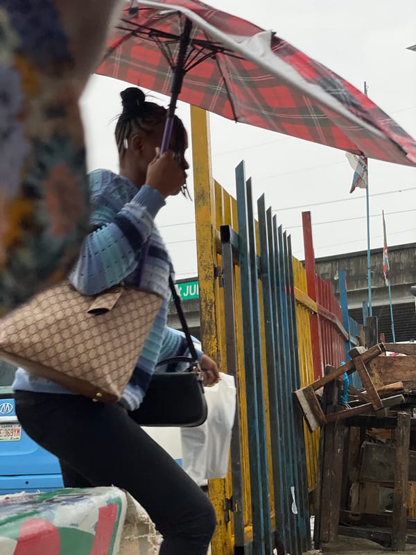 Rainy morning commerce captured across Lagos and Lekki markets