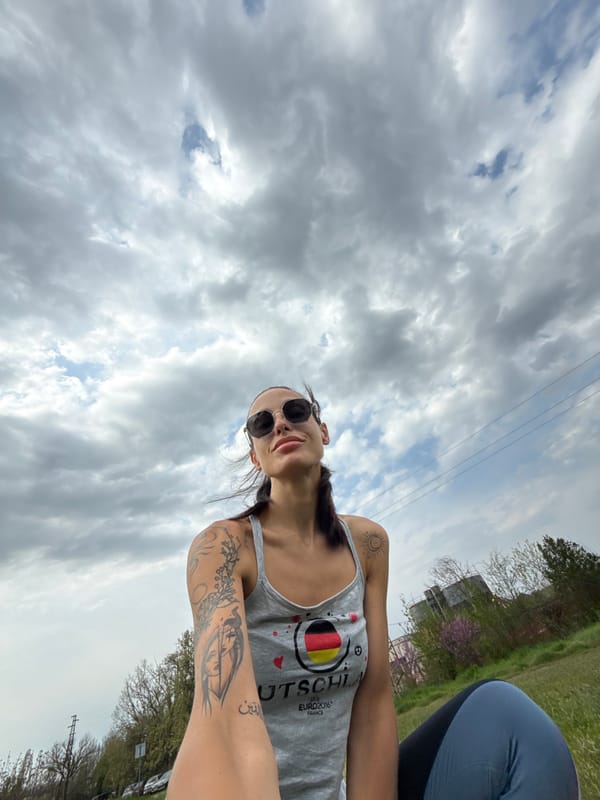 Dramatic sky selfie captured in Pleven, Bulgaria