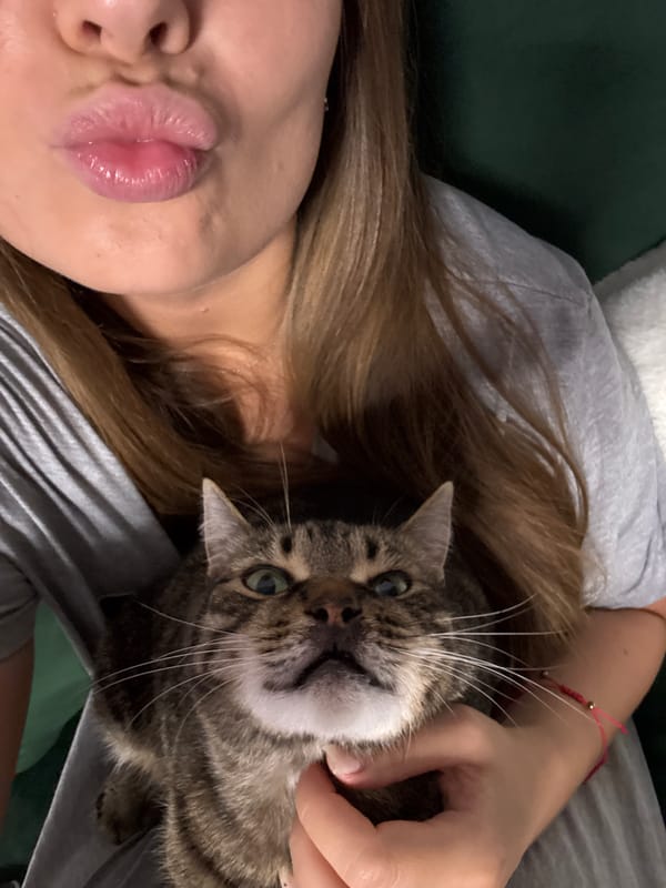 Tabby cat steals the show in a Chernushka photo session