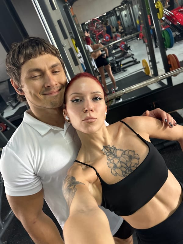 Gym selfies captured in North Kuta, Indonesia