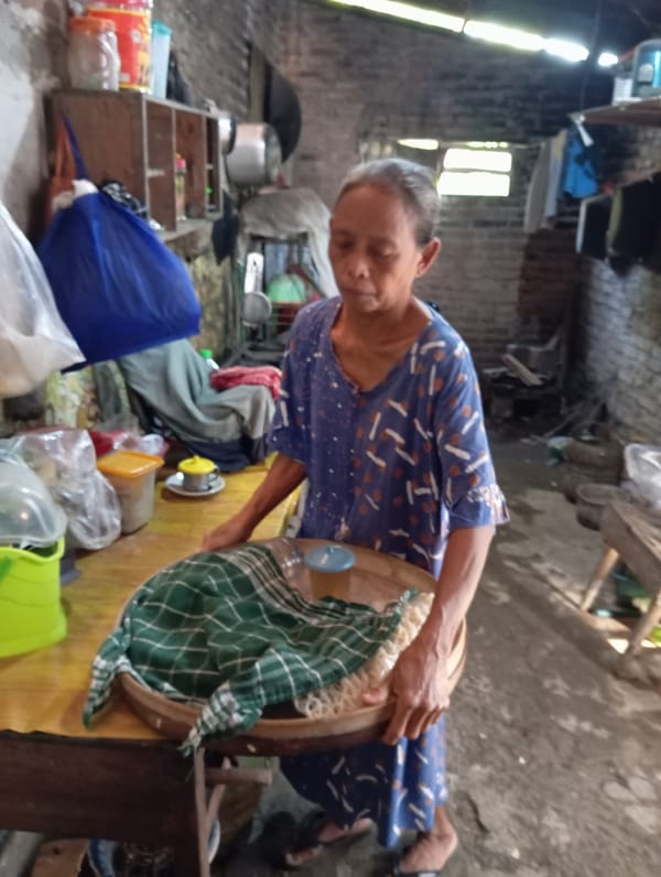 Elderly woman's daily rural life documented in Indonesian villages