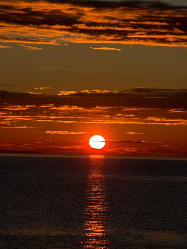 Sunset gathering at Tallinn waterfront with Baltic ferries