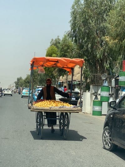 Morning street life captured in Kandahar, Afghanistan