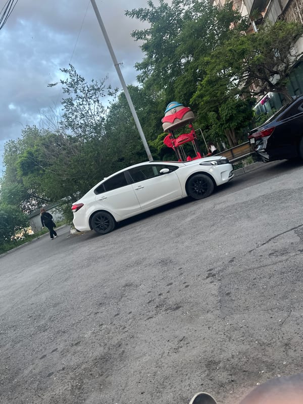 Routine street activity documented in Yerevan residential area