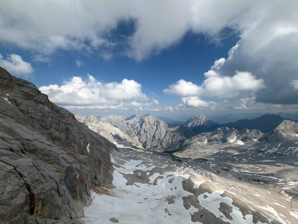 High-alpine views from Zugspitze, Garmisch-Partenkirchen