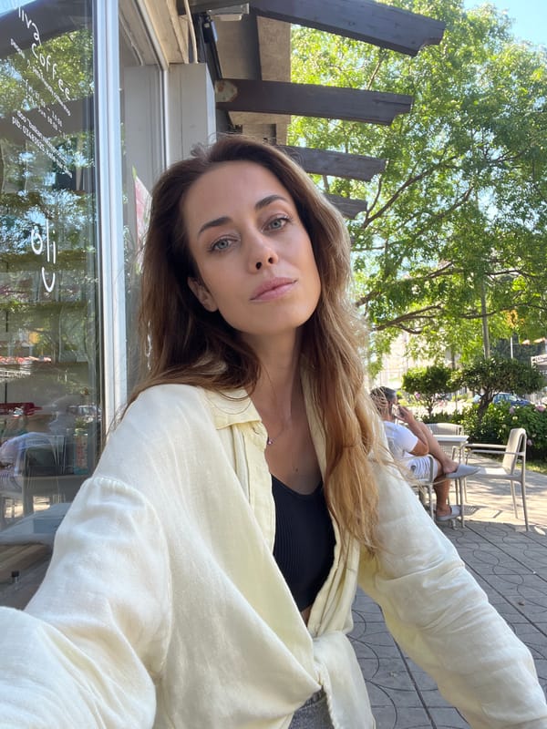 Iced coffee and selfies at a Bar, Montenegro café