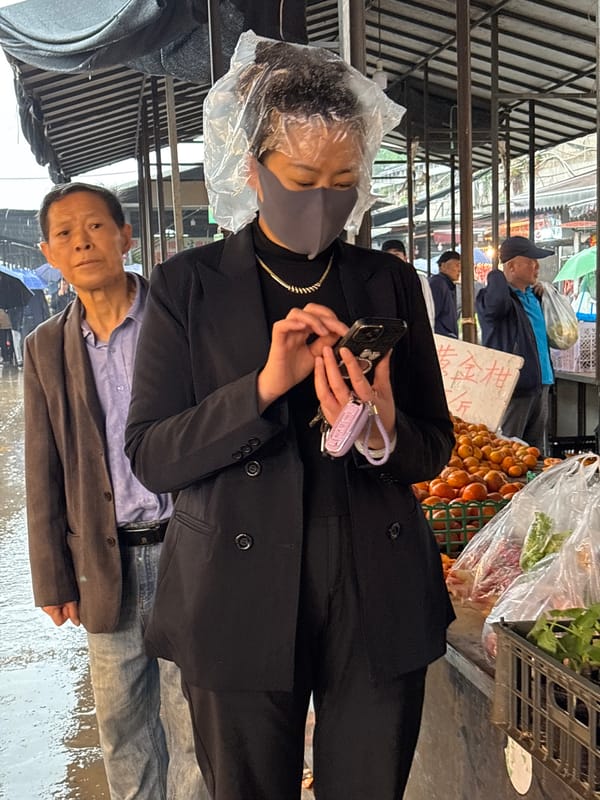 Late night marketplace activity documented in Jiangjin, China