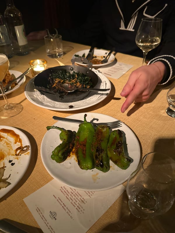 Evening dining experience documented at London's Decimo restaurant