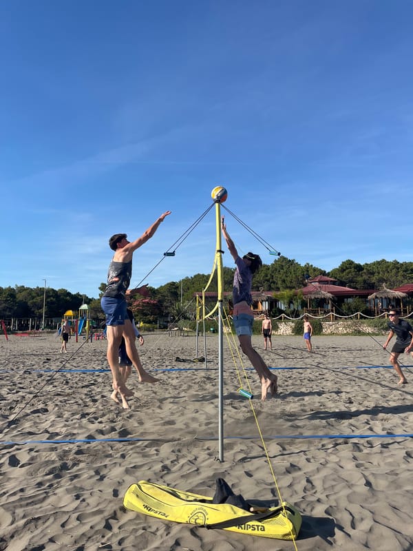 Beach volleyball action in Pistula Montenegro