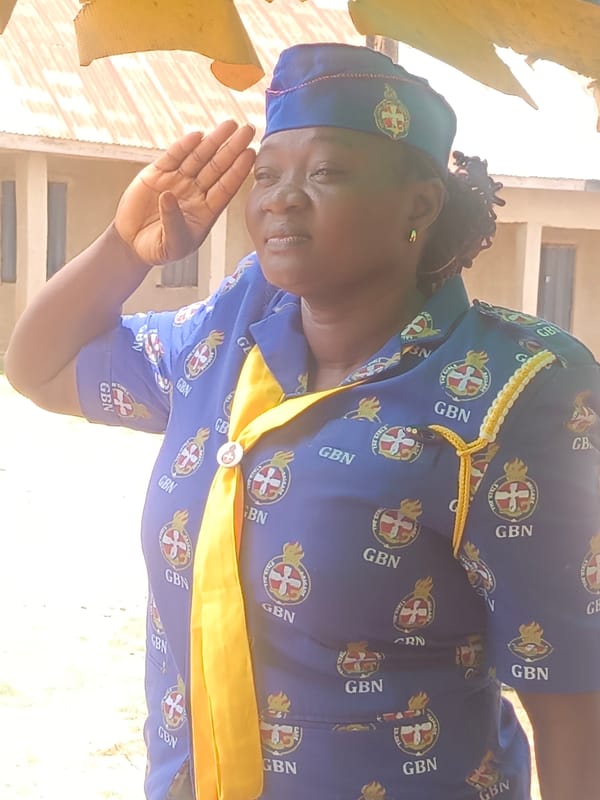 Military ceremony with formation drills held in Akwanga, Nigeria