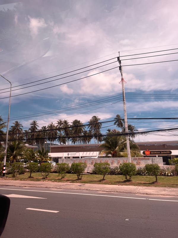 Morning traffic scenes documented across Chalong, Thailand streets