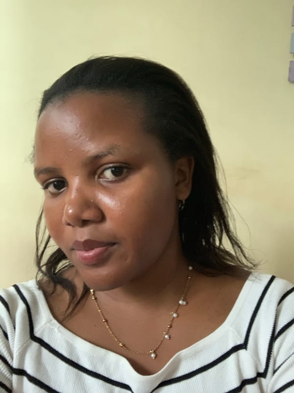 Woman photographed in multiple poses in Dar es-Salaam