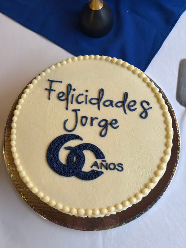 Birthday cake and garden tree documented in separate observations