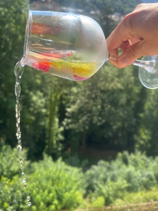 Iced strawberry mint drink gets the full close-up treatment