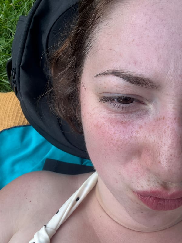 Relaxing outdoors on a sunny summer day in Gronau