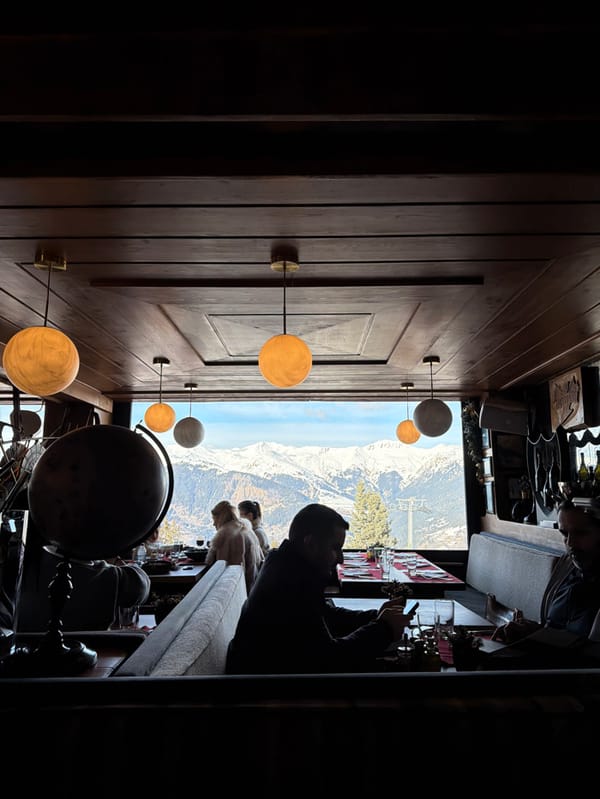 Luxury winter tourism documented at Courchevel ski resort