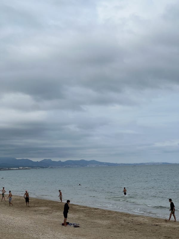 Beach soccer and leisure activities observed in M'Diq, Morocco