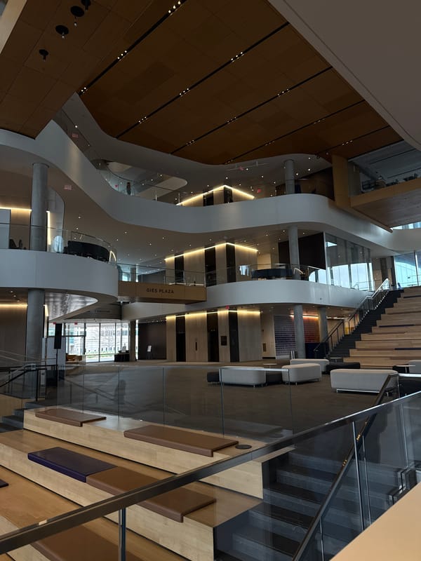 Interior view captured at UIUC Gies Business School