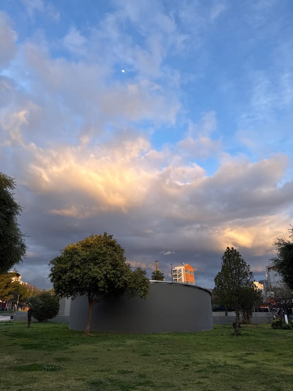 Partly cloudy skies observed over Athens cityscape