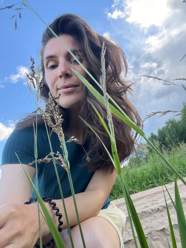 Summer afternoon portraits in a Russian rural field