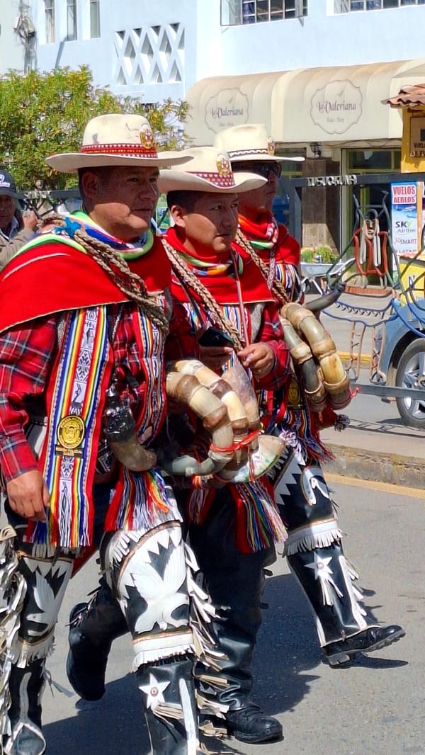 Traditional Andean procession winds through Cuzco streets