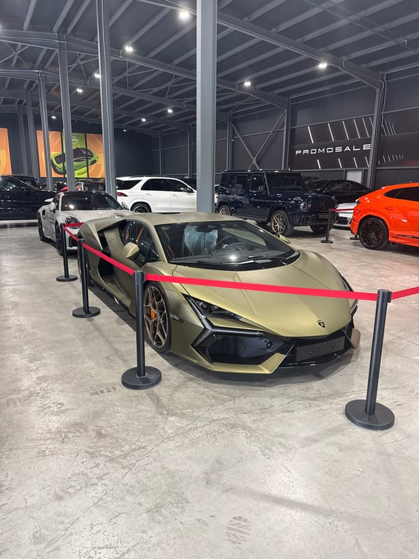 Luxury car showroom displays premium vehicles in Plovdiv, Bulgaria