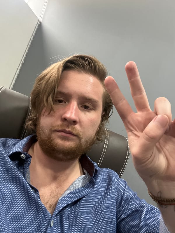 Man Makes Peace Sign Gesture in Cuautitlán Izcalli Selfie