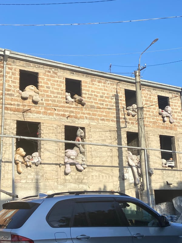Construction site and jewelry documented in Yerevan