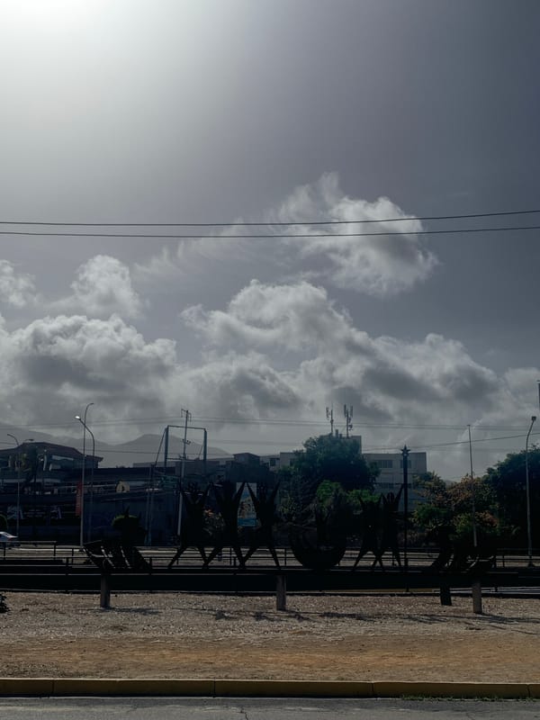 Cloudy day observed in Los Robles, Venezuela