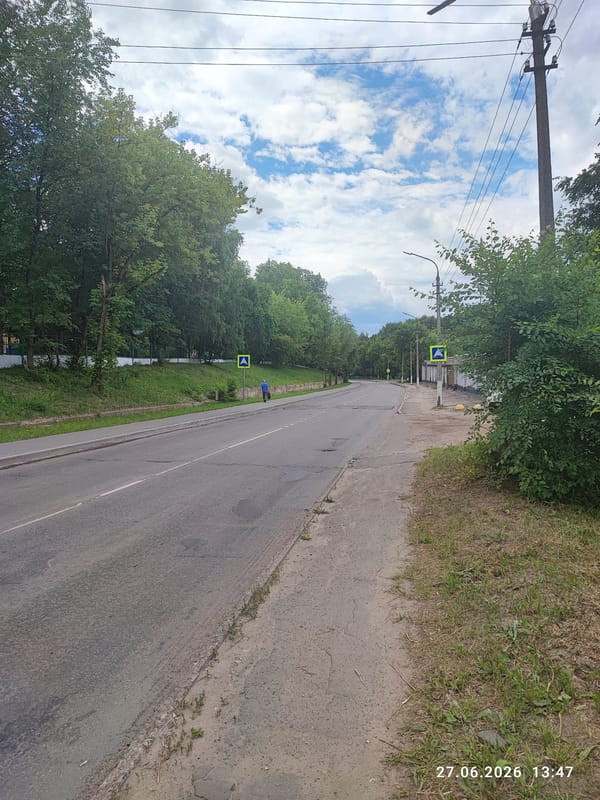 Overcast morning routine across Lytkarino's streets and sidewalks