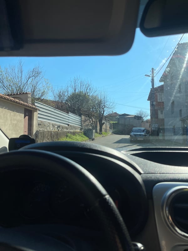 Morning street view captured in Sliven, Bulgaria