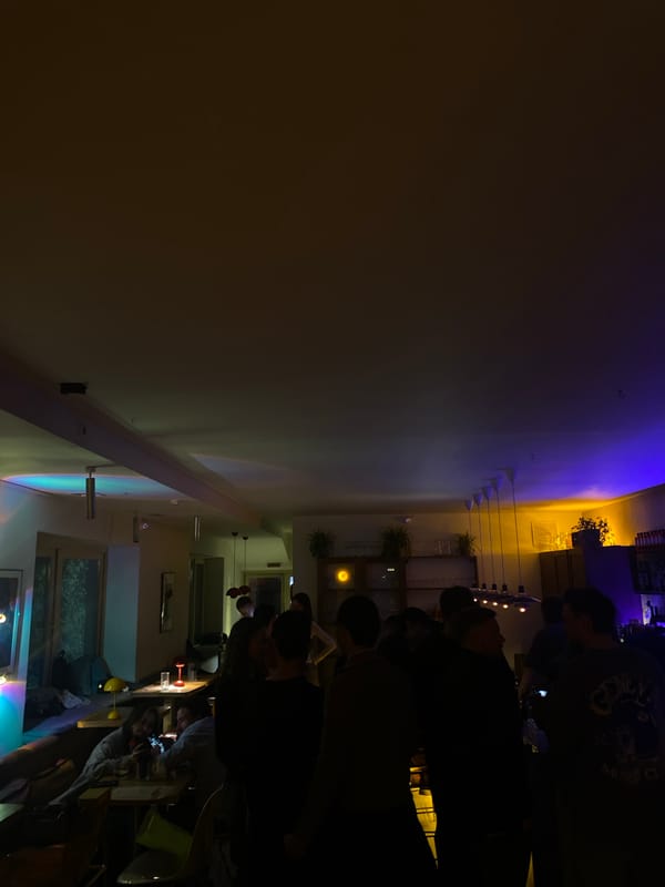 DJ performs at dimly lit Krasnoyarsk restaurant bar