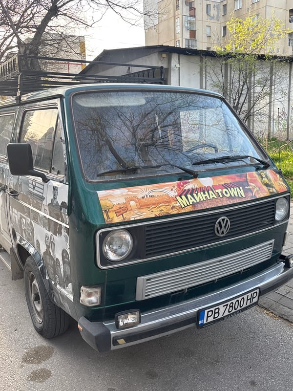 Branded green van spotted on Plovdiv street