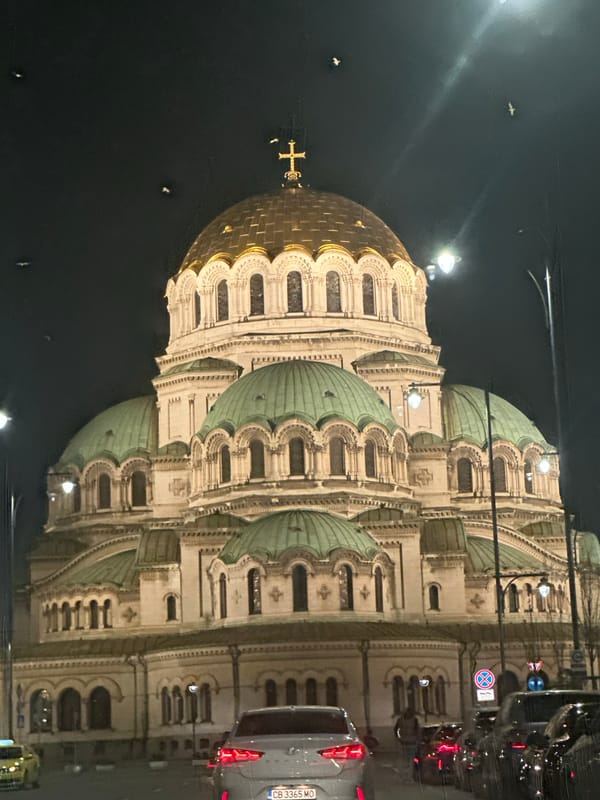Nighttime documentation of St. Alexander Nevsky Cathedral, Sofia