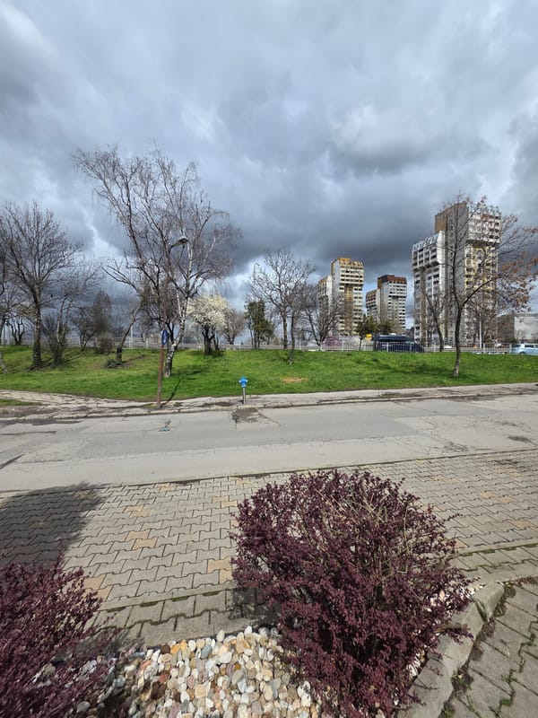 Urban residential landscape documented in Sofia, Bulgaria