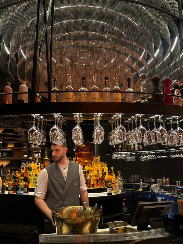 Evening dining and hospitality experiences documented across Barcelona