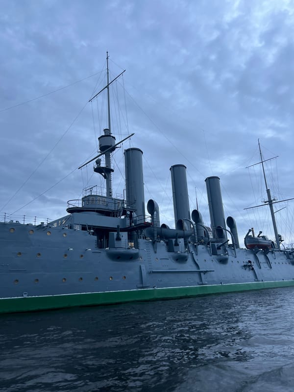 Boat tour along the Neva past St. Petersburg's iconic waterfront